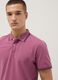 Polo in cotone elasticizzato viola regular fit_2