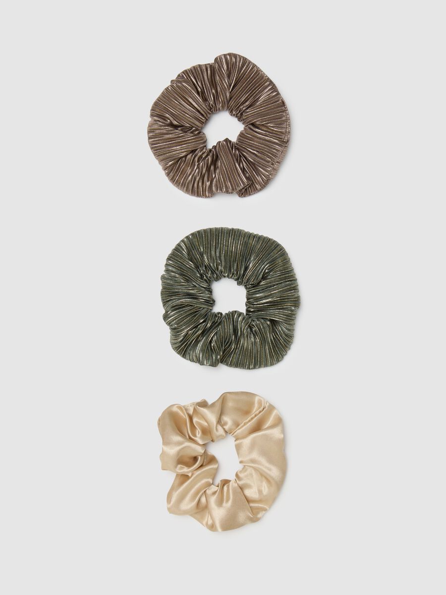 Women's Multicoloured Fabric Scrunchies_0