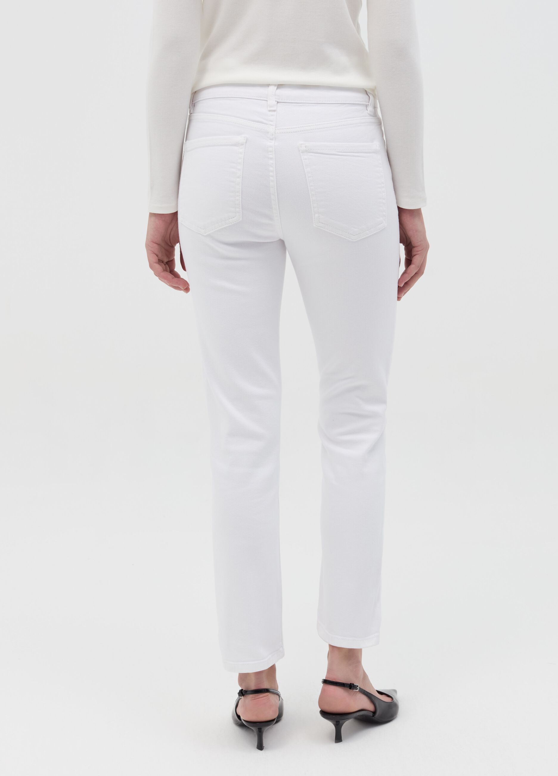 Slim-fit cropped jeans
