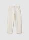 White Slim Fit Cotton Blend Chino Trousers_4