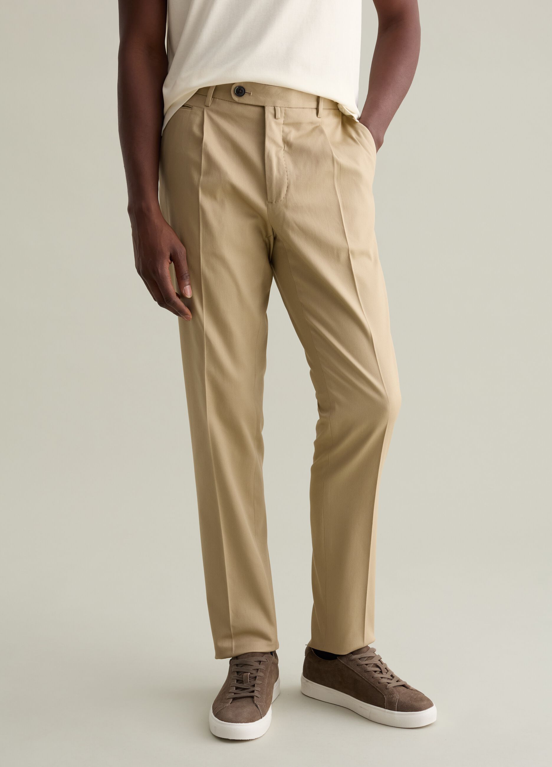 Pantalone chino con pinces Contemporary