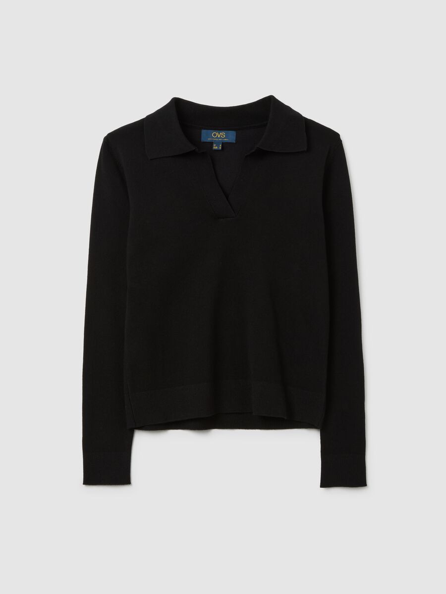 Regular fit black jumper_4