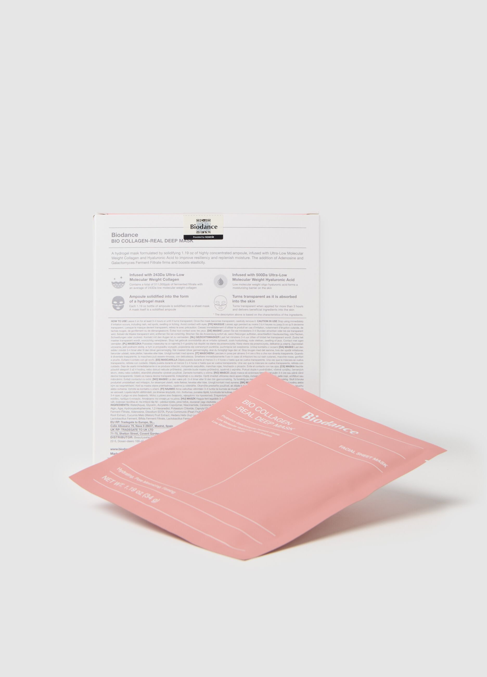 Hydrogel face mask