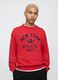 Red Sweatshirt with Gap and New York Print_0