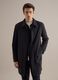 Trench lungo nero regular fit con bottoni_2
