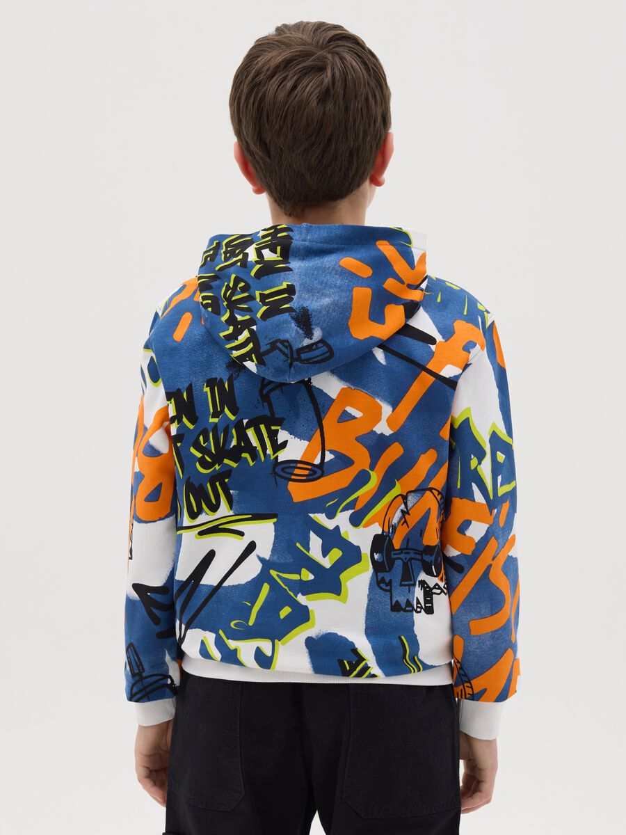 Cotton hoodie with printed lettering_2
