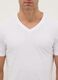 Tripack white V-neck t-shirts in pure cotton regular fit_1