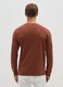 Brown pure cotton regular fit T-shirt_2