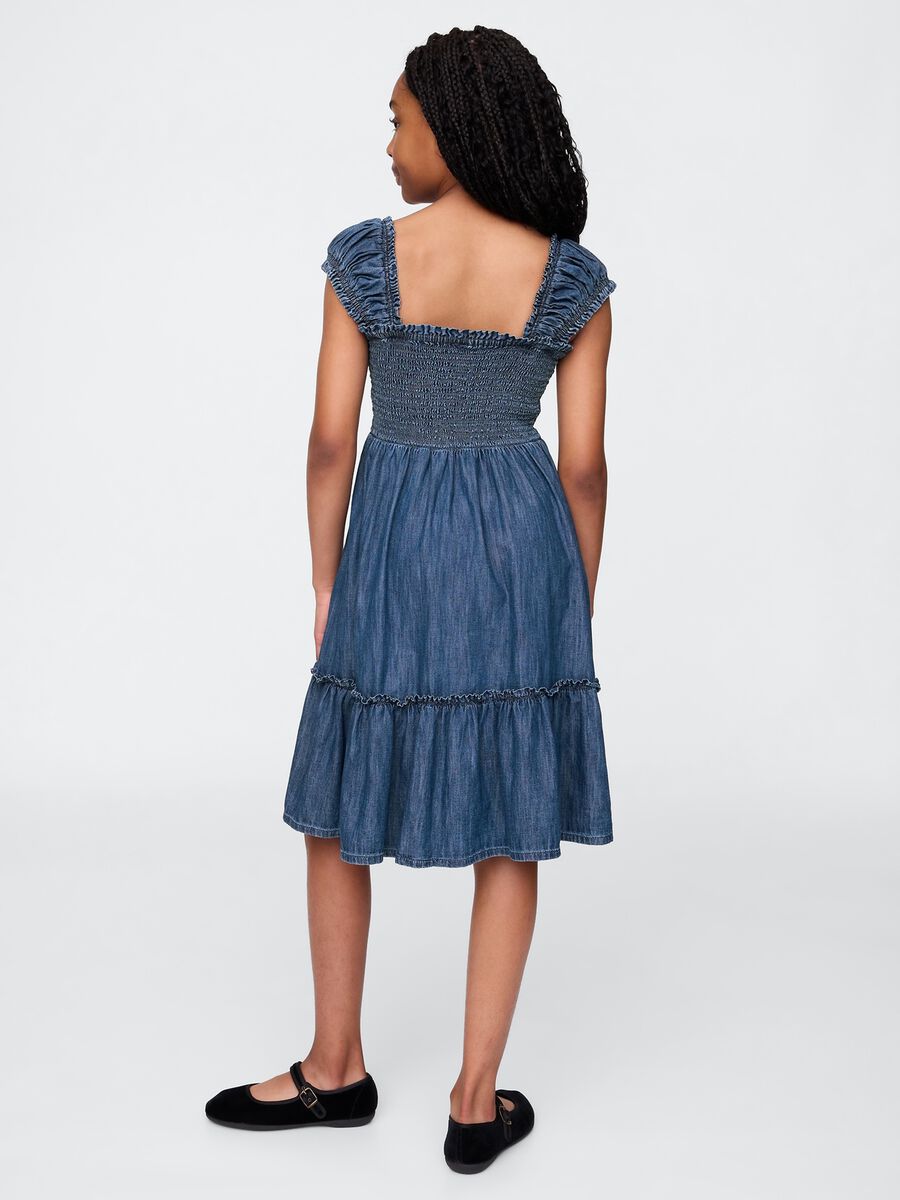 Abito midi in denim_1