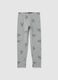 Girls' Grey Stretch Cotton Leggings_0