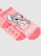 Girls' pink cotton socks with elastic and Stitch print_2
