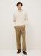 Pure cotton brown chino trousers regular fit_0