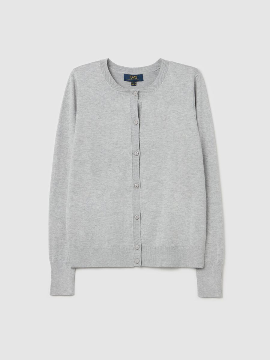 Cardigan with round neckline_4