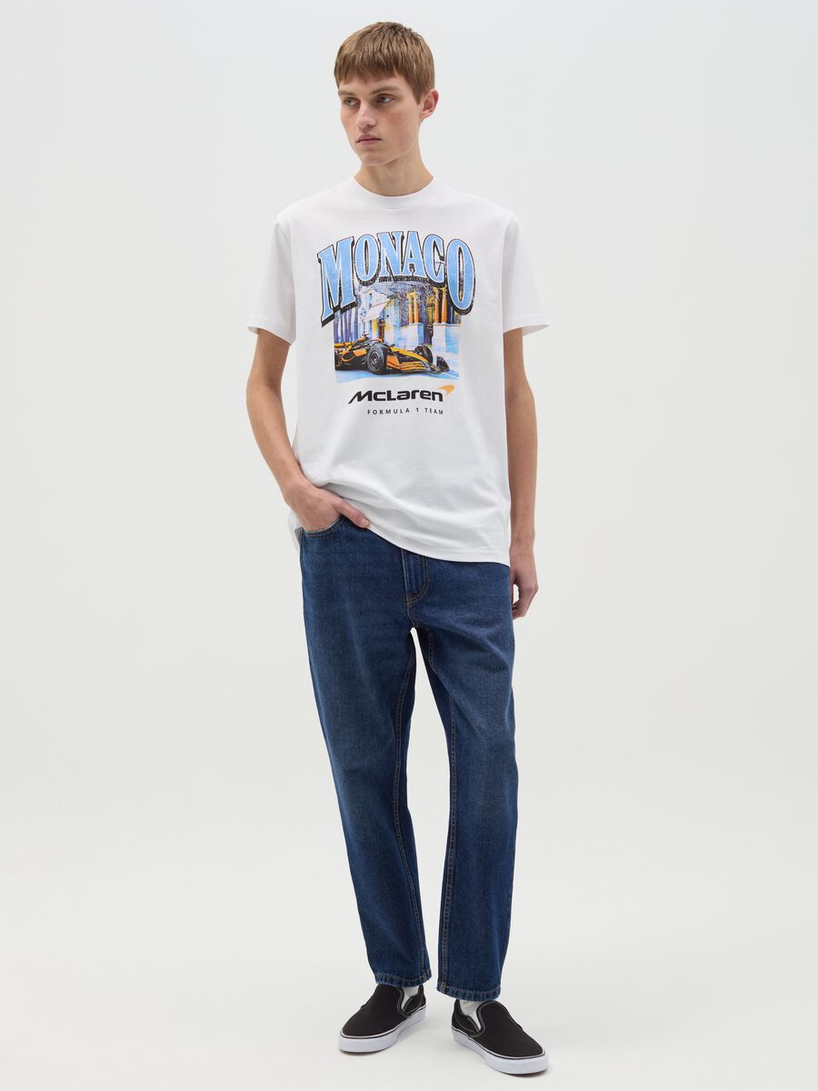 Cotton T-shirt with "Monaco - McLaren" print_1