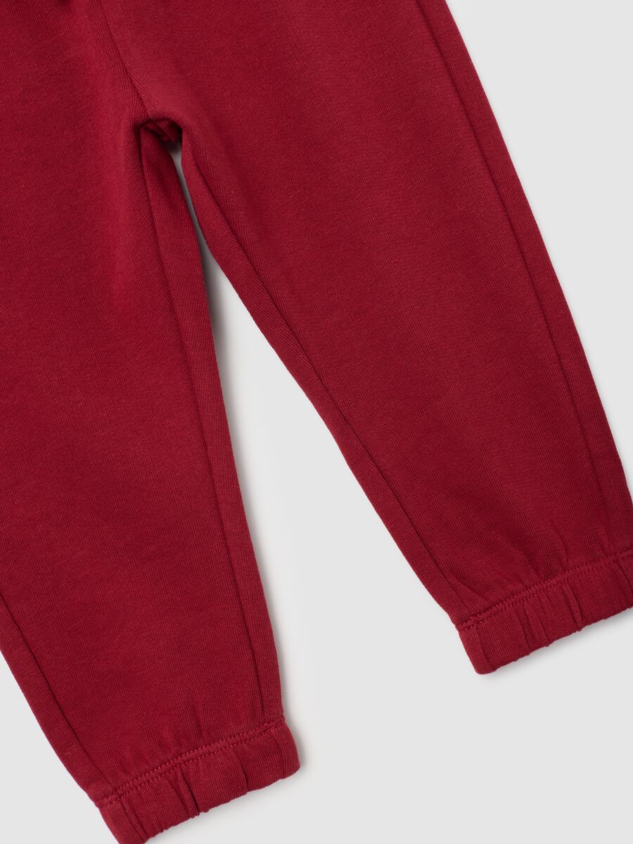 Multicolor regular fit baby trousers twin pack in pure cotton_2