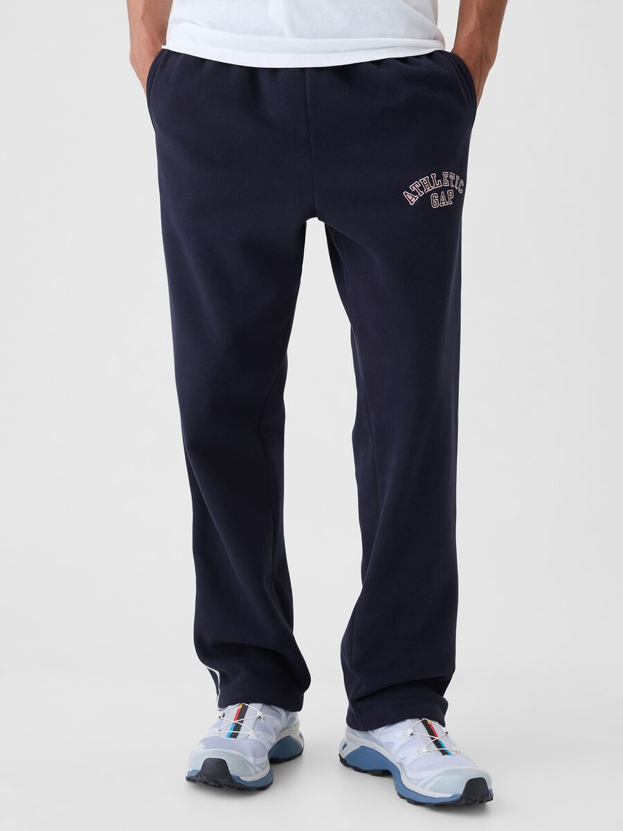Joggers con bande rigate ricamo logo Athletic_1