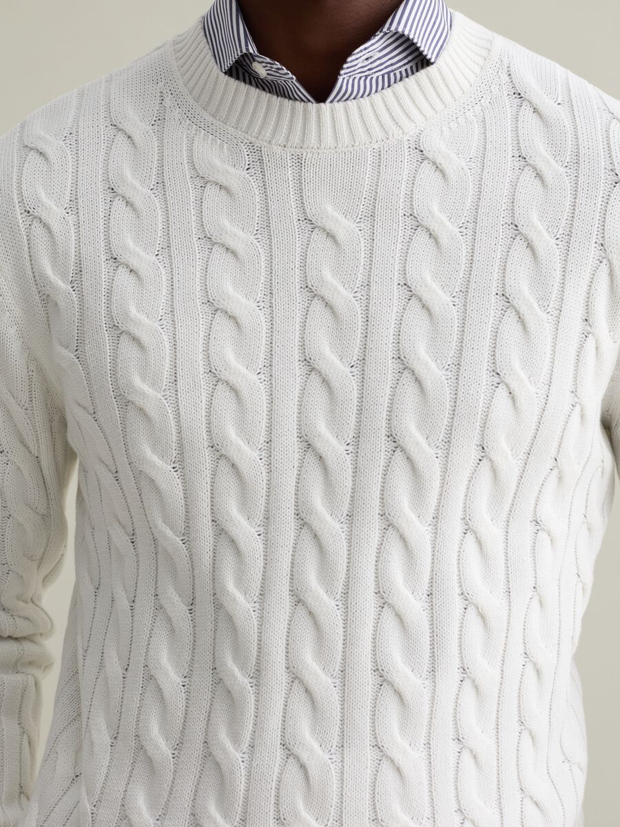 Pullover with cable-knit design_2