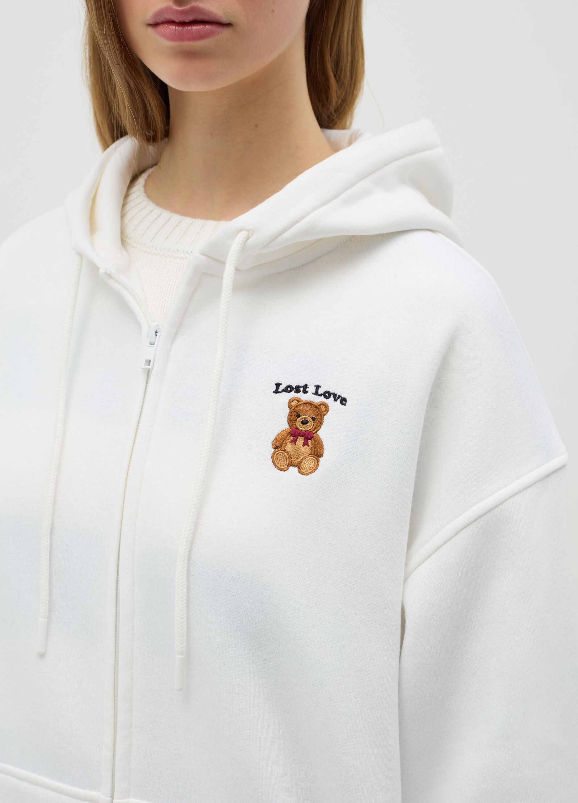 Oversize full-zip hoodie