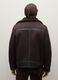 Brown regular fit jacket with zip_3