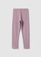 Girls' Stretch Cotton Pink Skinny Fit Leggings_1