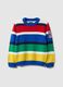 Multicolour striped pure cotton sweater for children regular fit_3