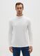 White Long-Sleeve Cotton T-Shirt_0