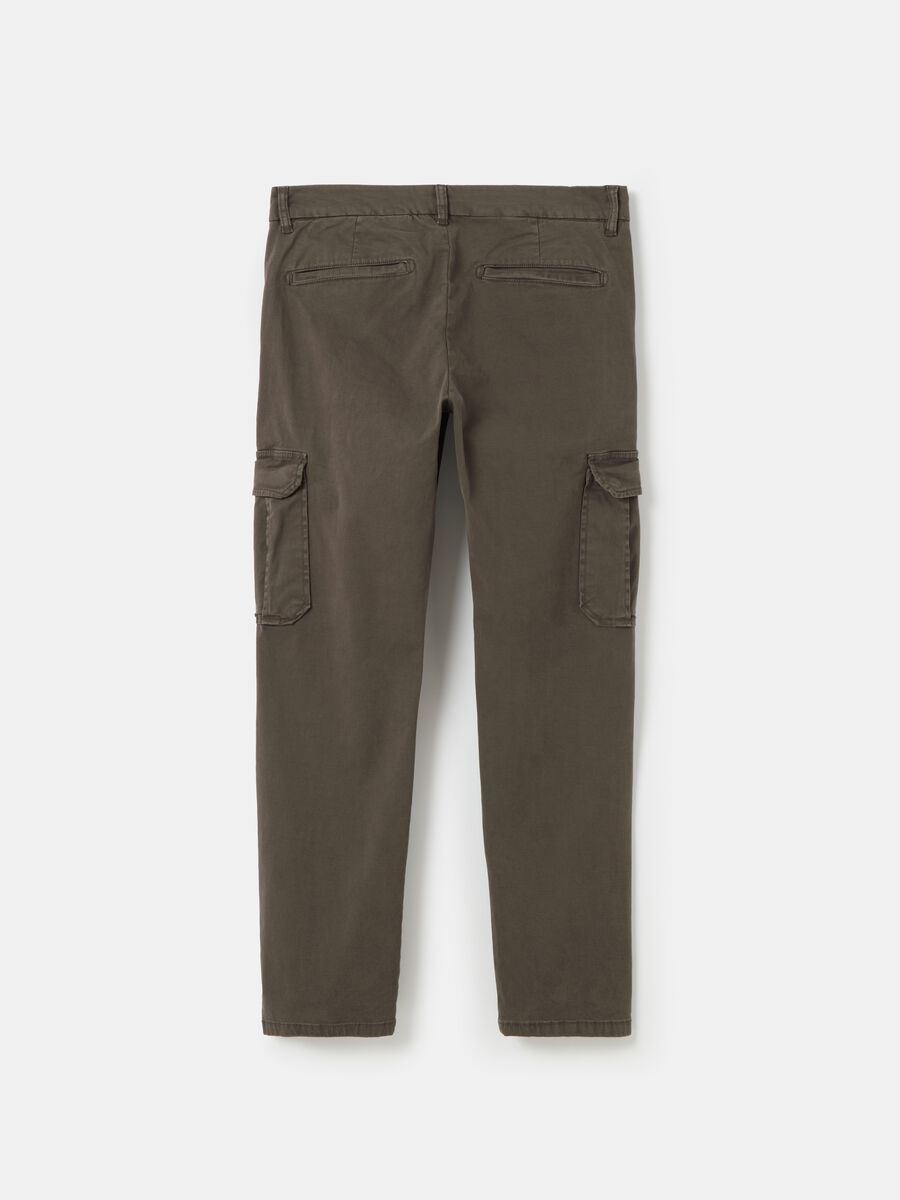 Stretch cotton cargo-cut chino trousers_4