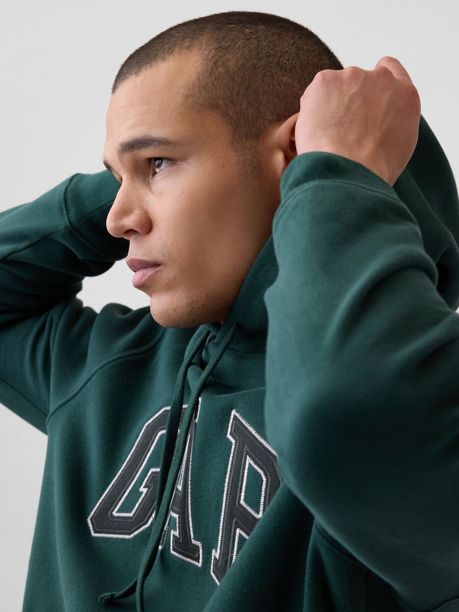 Cotton blend hoodie with logo_4