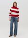 Striped knit top with mock neck_1