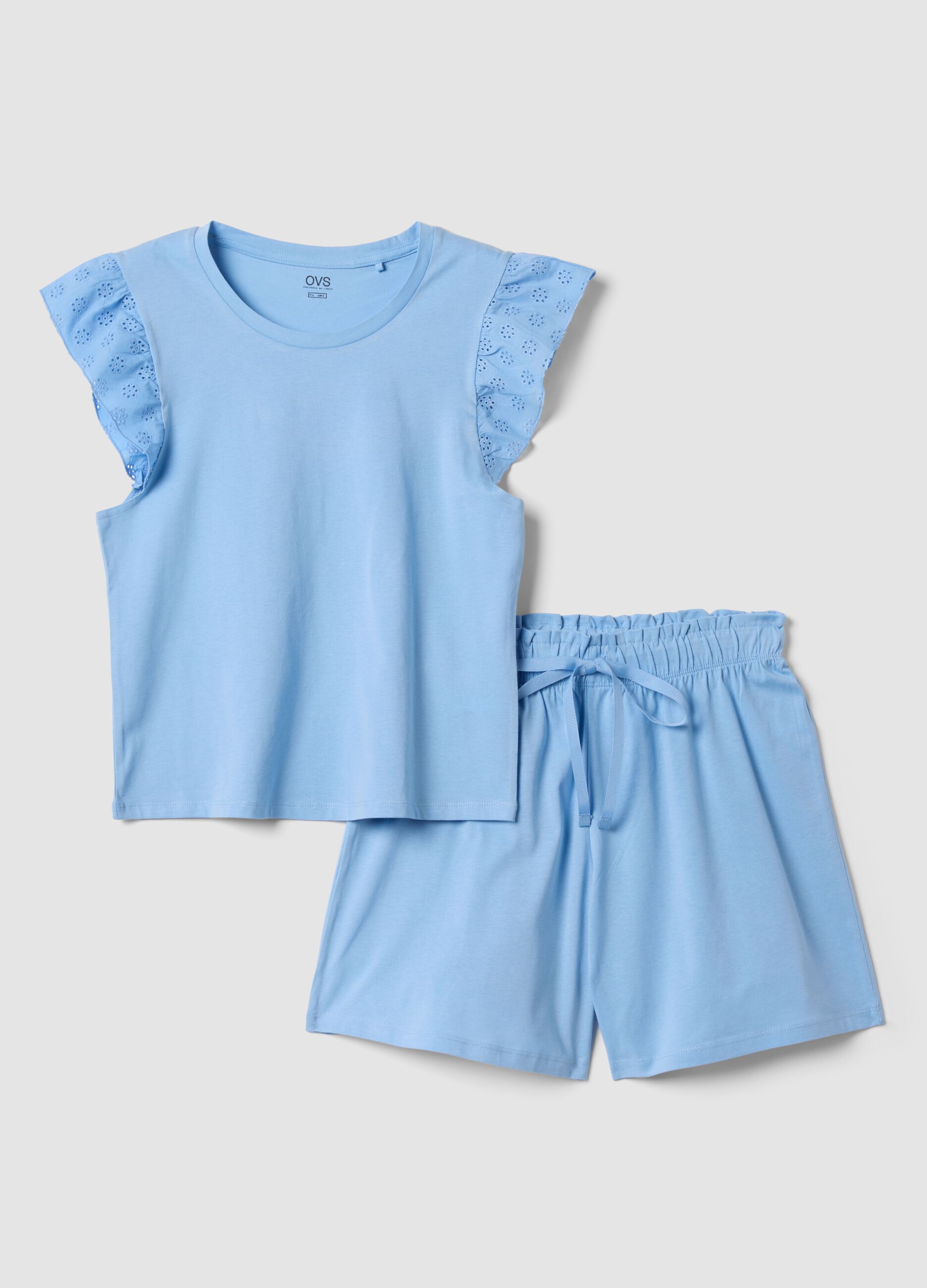 Light blue organic cotton pyjamas