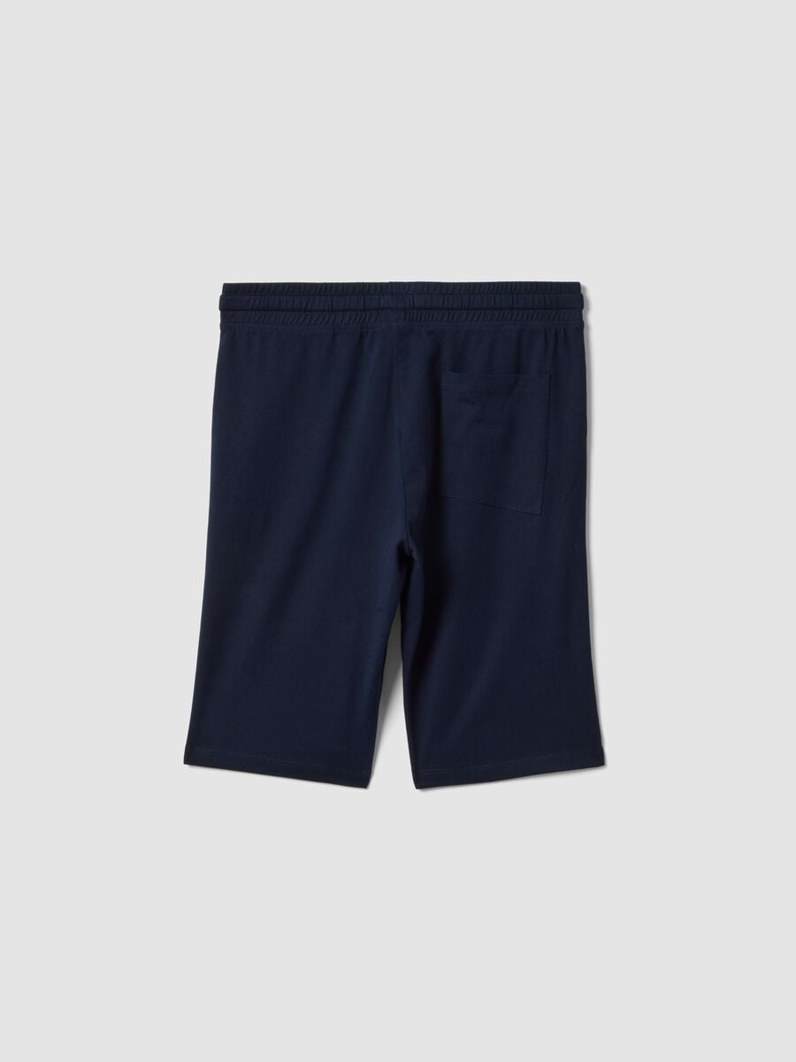 Boys&rsquo; blue pure cotton comfort-fit shorts_4