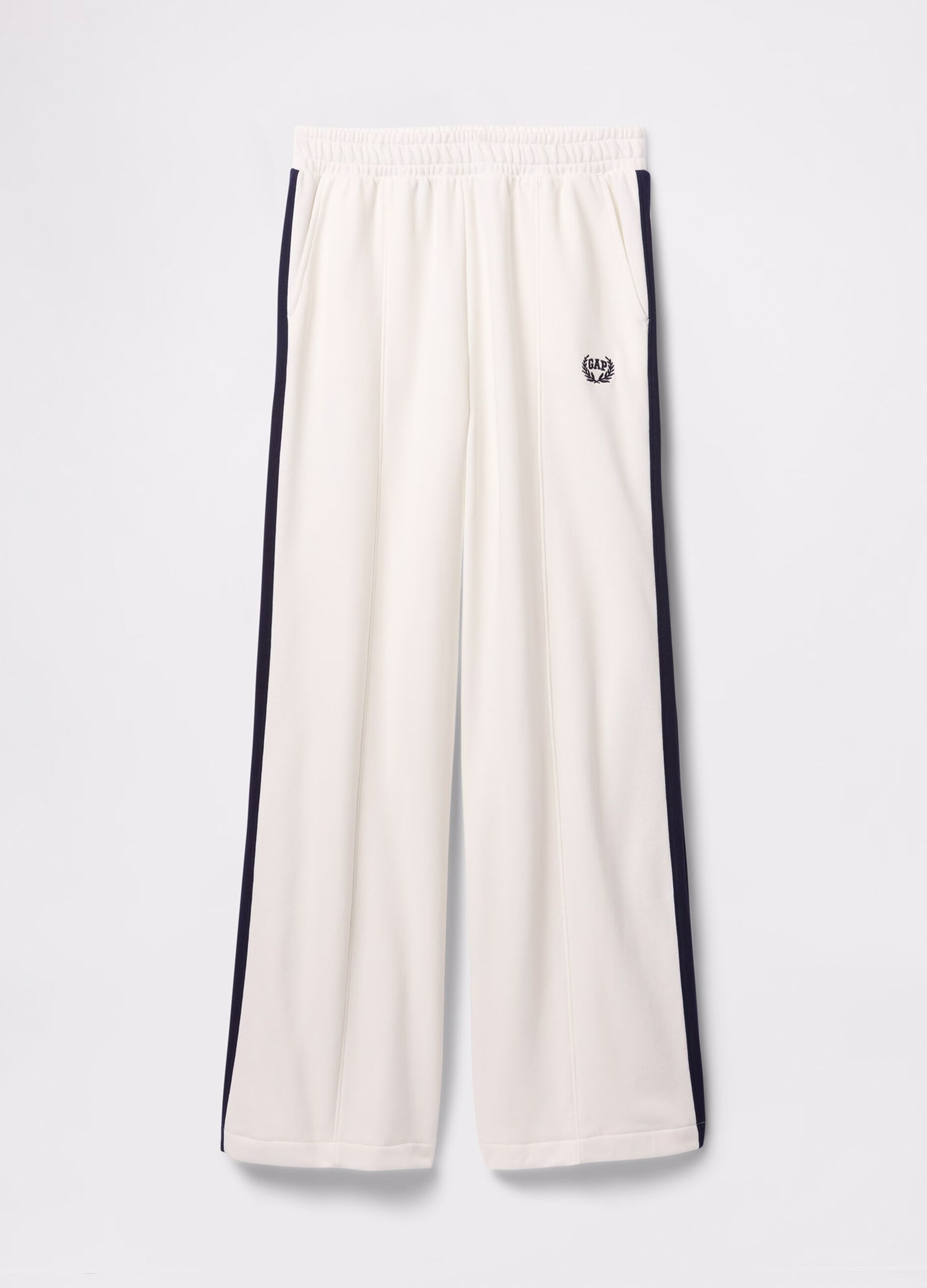 White trousers in cotton blend