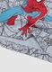 Grey stretch cotton scarf with Spider-Man print for boys_2