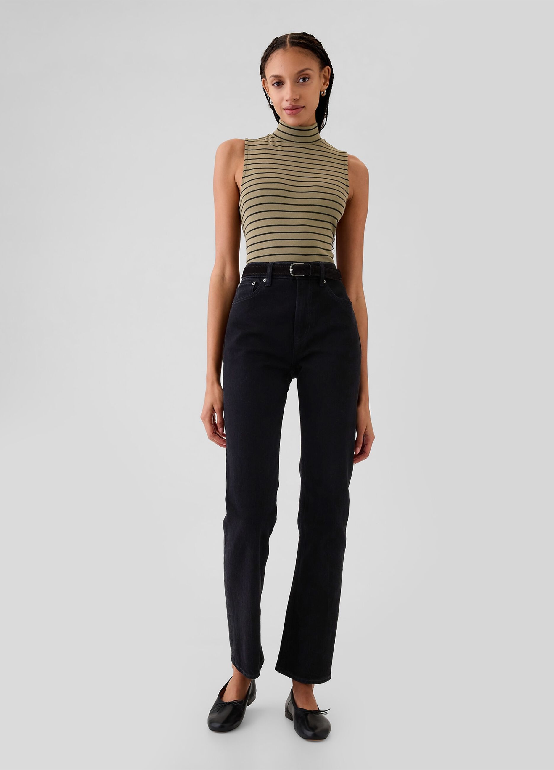 GAP Top smanicato mock neck