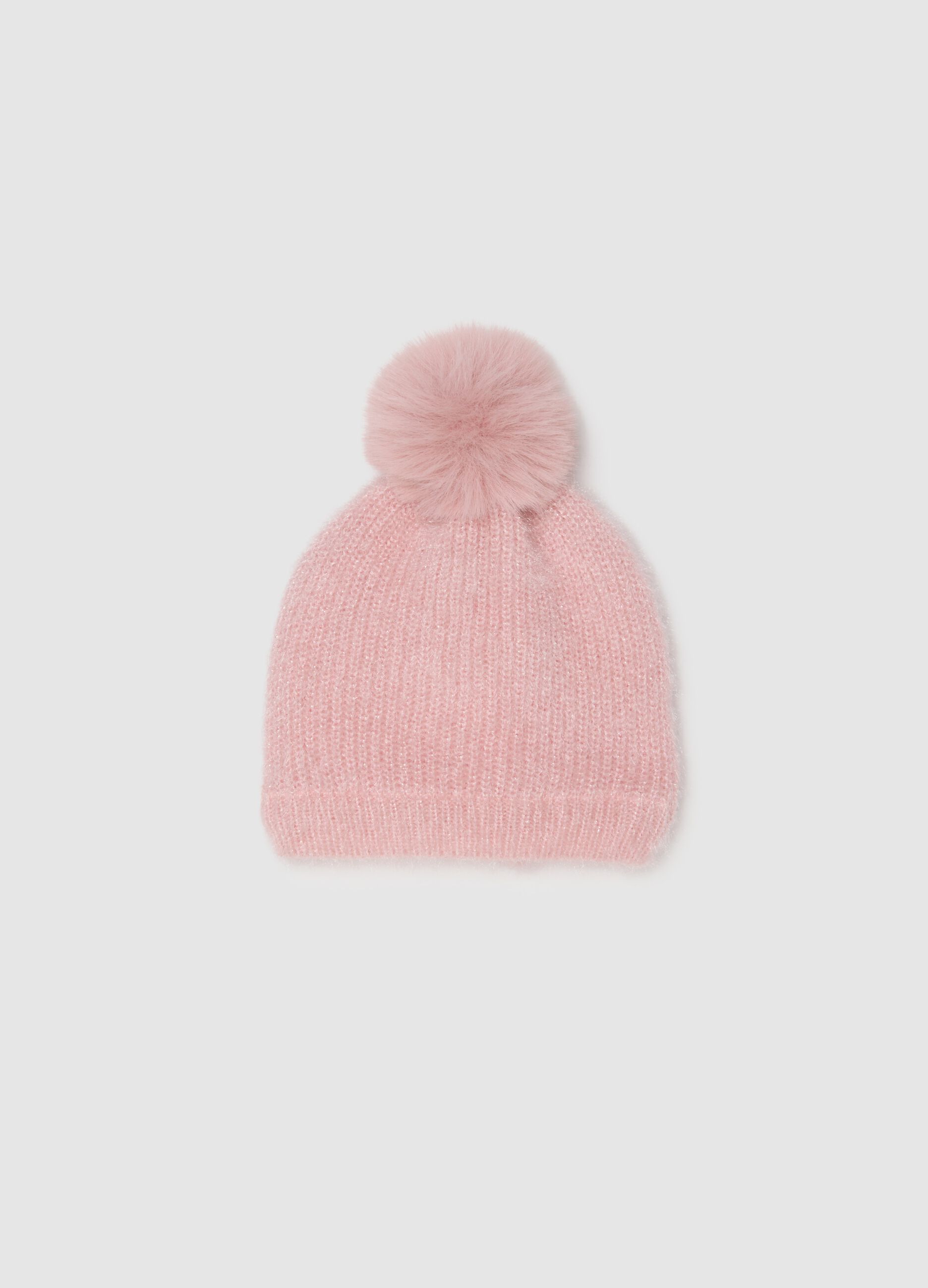 Pink Hat with Pom Pom