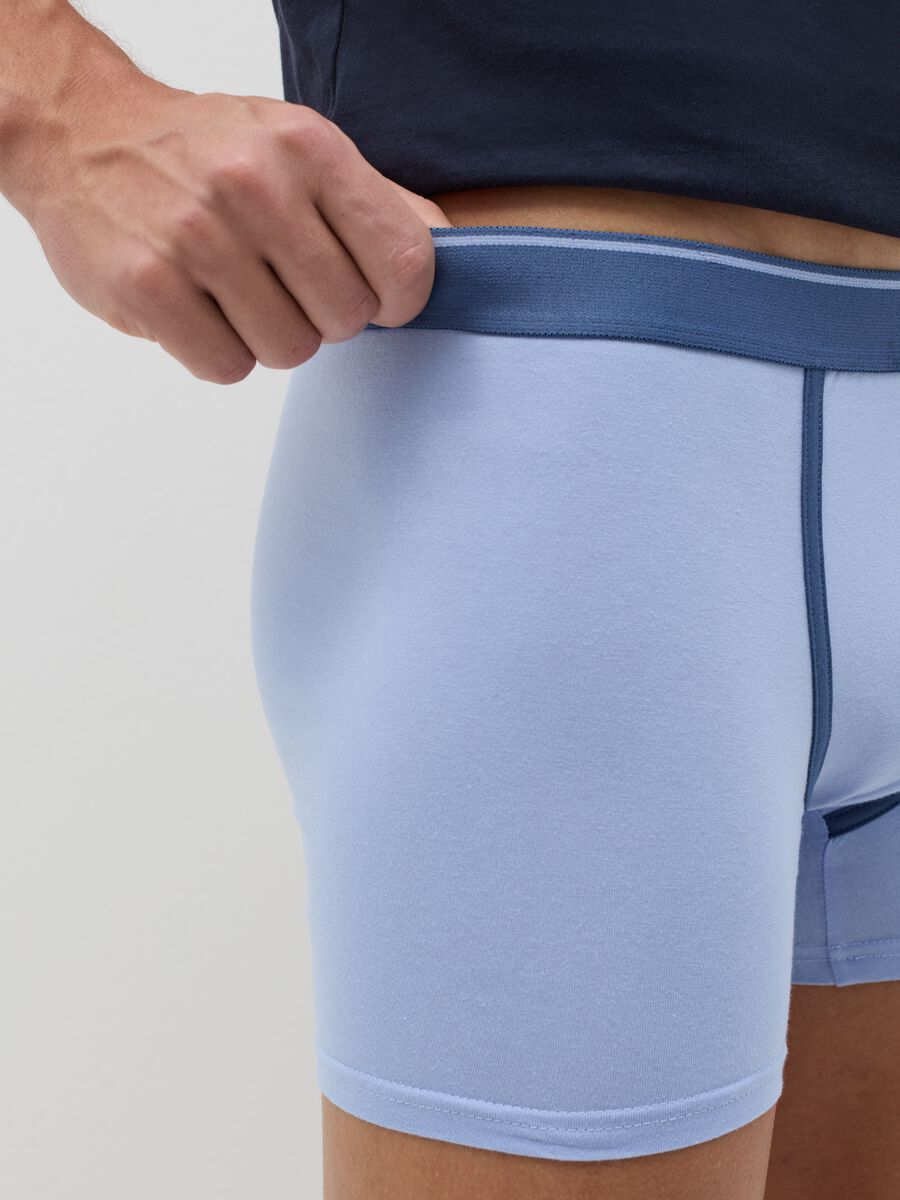 Three-pair pack midi boxer shorts in stretch cotton_2