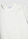 White pure cotton short-sleeve T-shirt, regular fit_5
