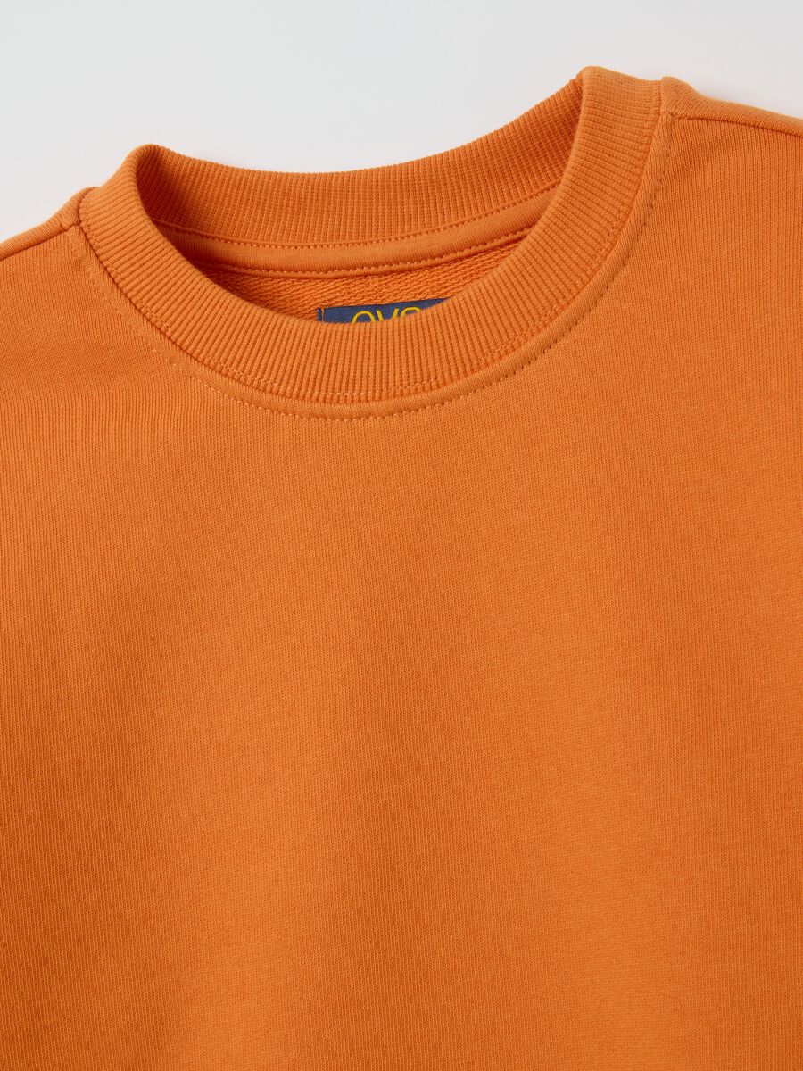 Children's pure cotton orange sweatshirt_2