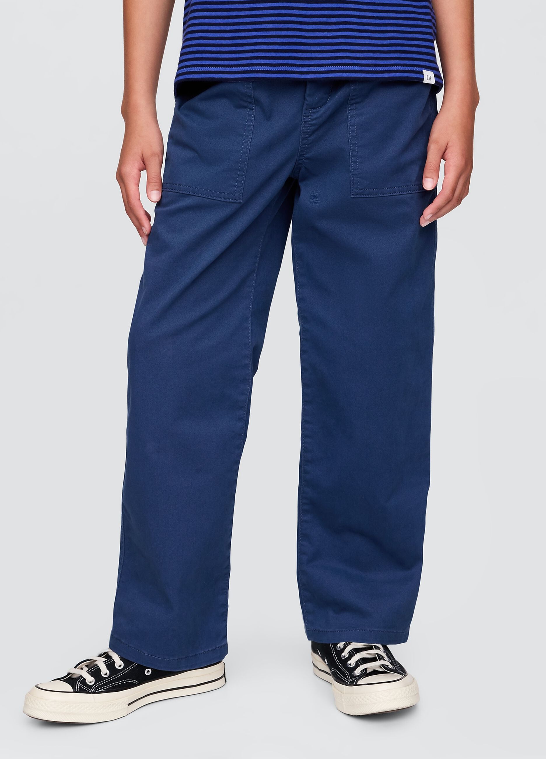 Children's blue long trousers