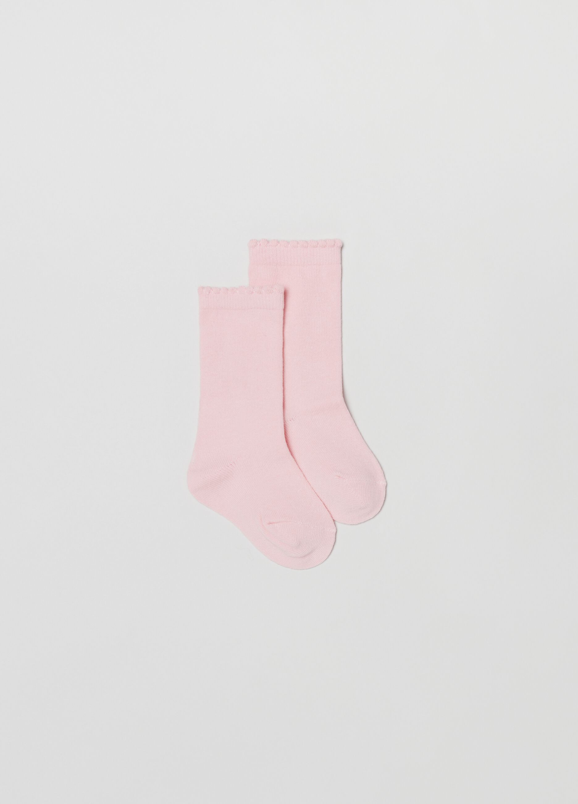 Tripack calze stretch con orlo ondulato_1