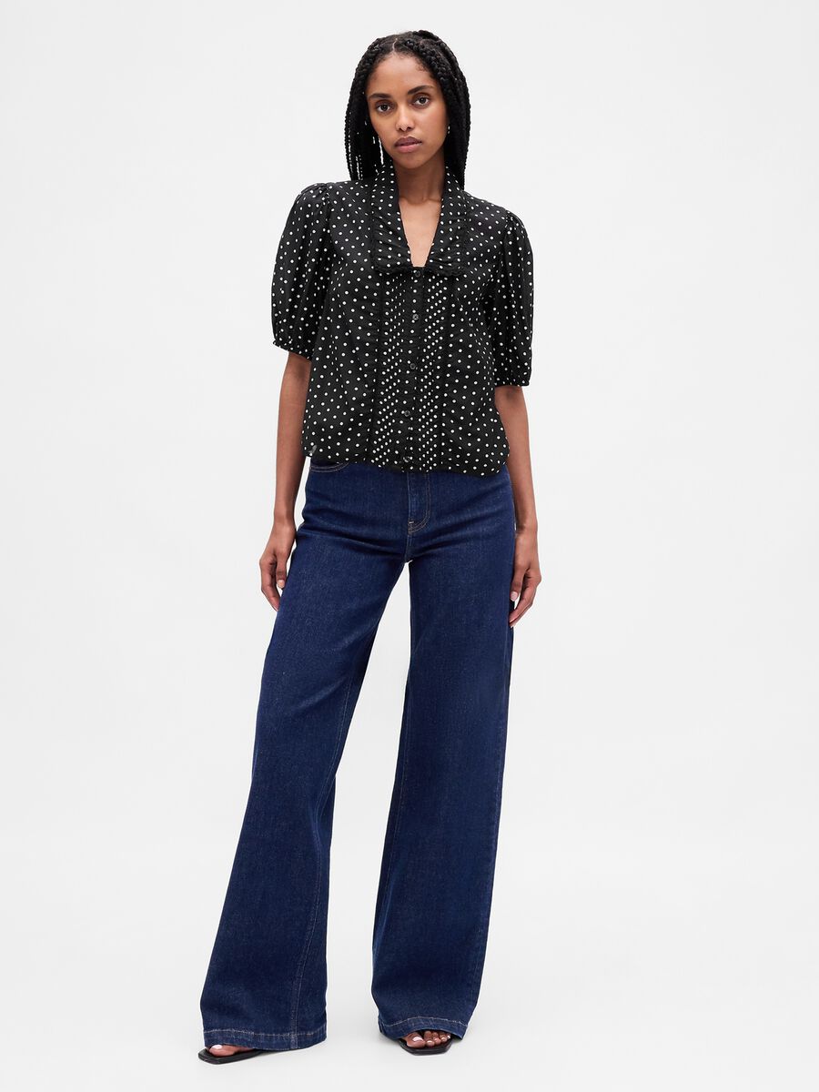 Black polka dot shirt_1
