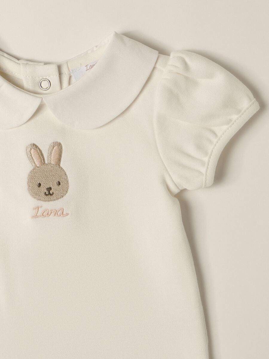 Newborn set with cotton bodysuit and skirt_2