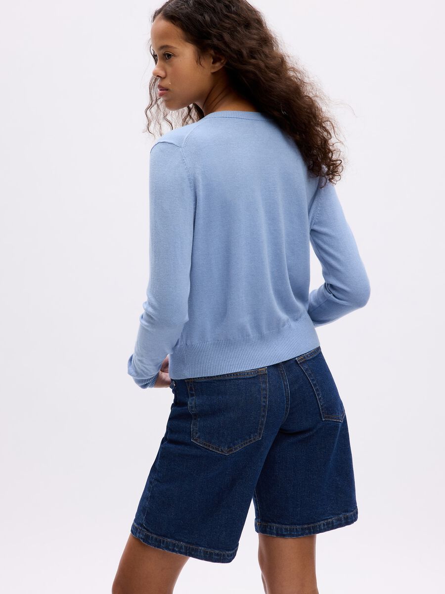 Cardigan with round neckline_1