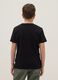 Boys' black pure cotton T-shirt regular fit with print_2