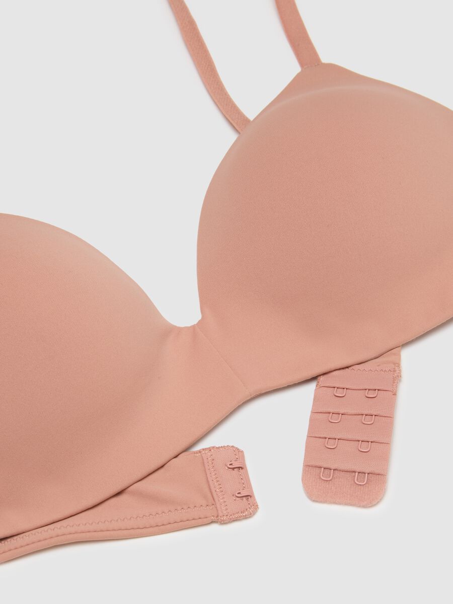 Pink Stretch Blend Bra_5