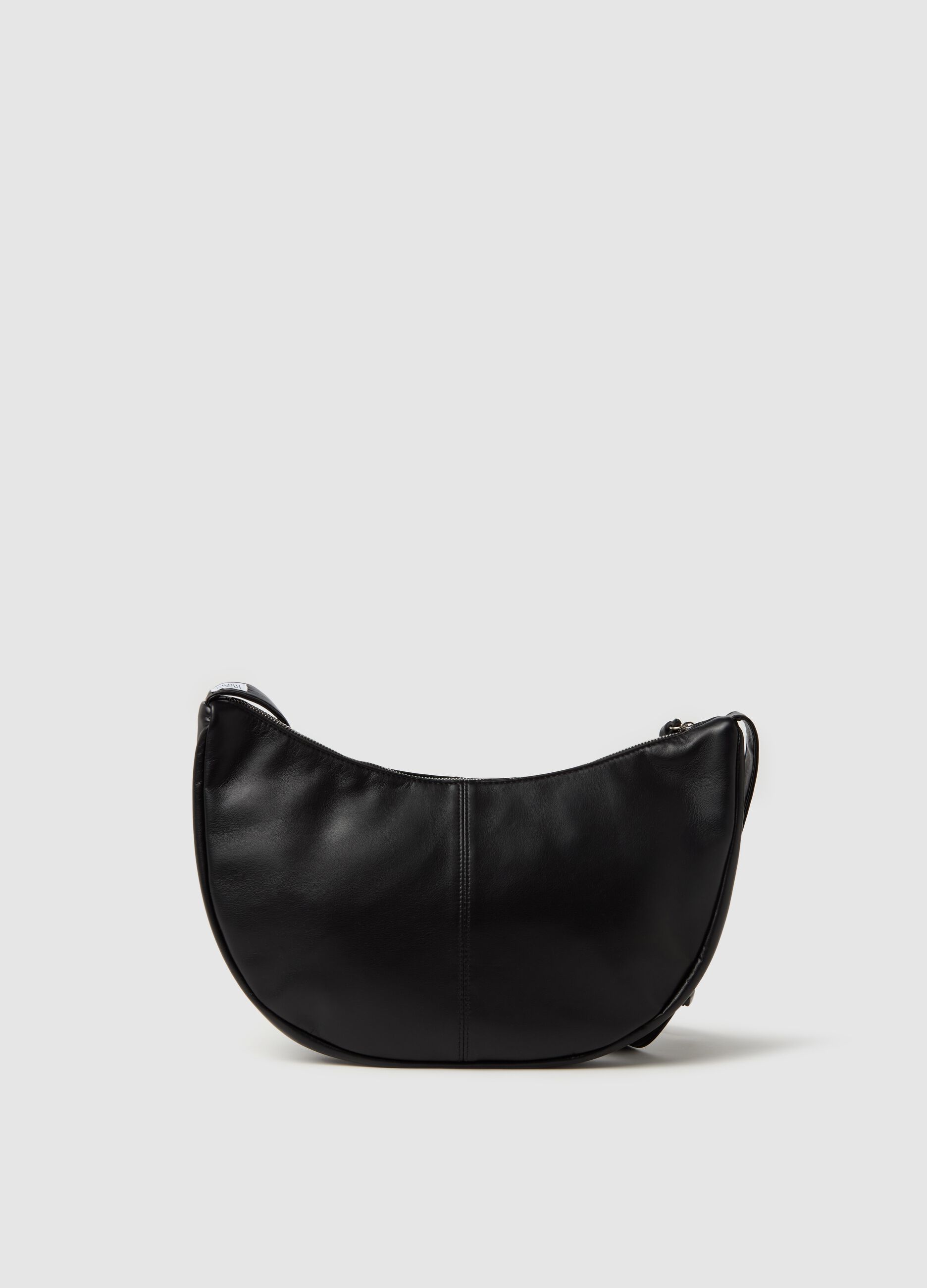 Essential half-moon bag with shoulder straps