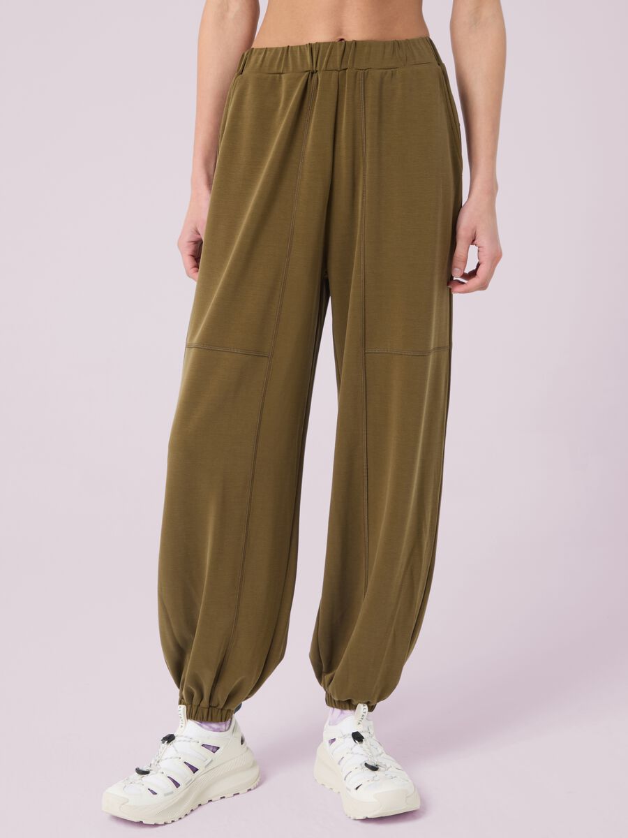 Pantaloni jogger con vita elasticizzata ALTAVIA STUDIO_1