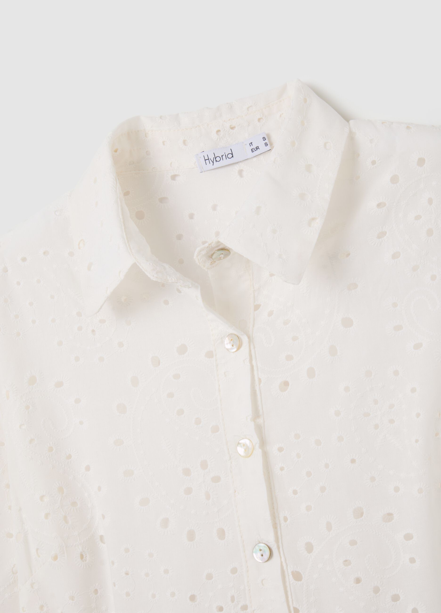 Abito midi da donna in puro cotone bianco regular fit