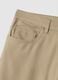 Pantaloni beige in twill elasticizzato regular fit_5