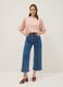 Pink long-sleeve regular fit top with teardrop closure_0